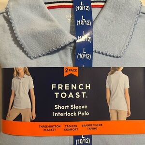 Brand new French toast girls uniform polos